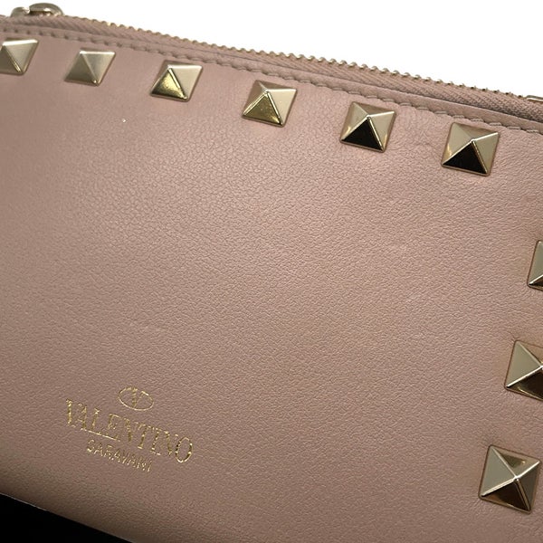 ヴァレンティノ・ガラヴァーニ 二つ折り財布 スタッズ コンパクト ウォレット  レザー VALENTINO 財布