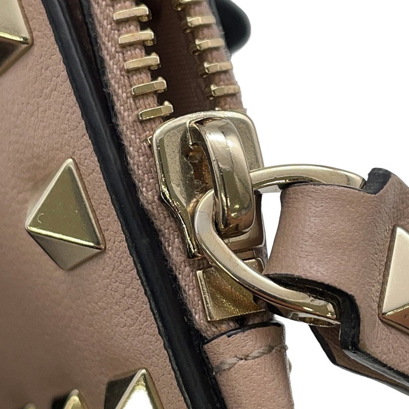 ヴァレンティノ・ガラヴァーニ 二つ折り財布 スタッズ コンパクト ウォレット  レザー VALENTINO 財布