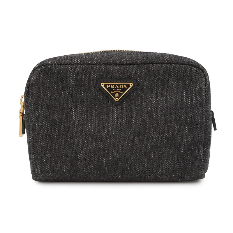 プラダ ポーチ トライアングルロゴ デニム 1N0021 PRADA 小物入れ