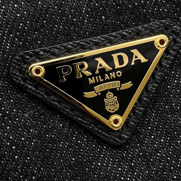 プラダ ポーチ トライアングルロゴ デニム 1N0021 PRADA 小物入れ