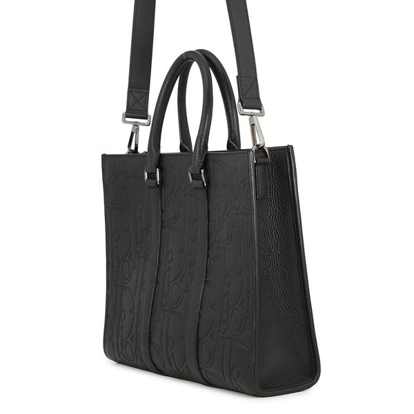 クリスチャン・ディオール トートバッグ East-West ミディアム カーフレザー 1ESSH242LLG Christian Dior 黒 2way