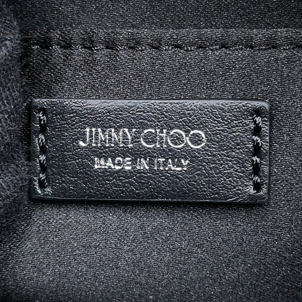 ジミーチュウ ショルダーバッグ ロゴ ナイロン JIMMY CHOO 黒
