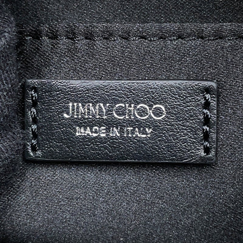 ジミーチュウ ショルダーバッグ ロゴ ナイロン JIMMY CHOO 黒