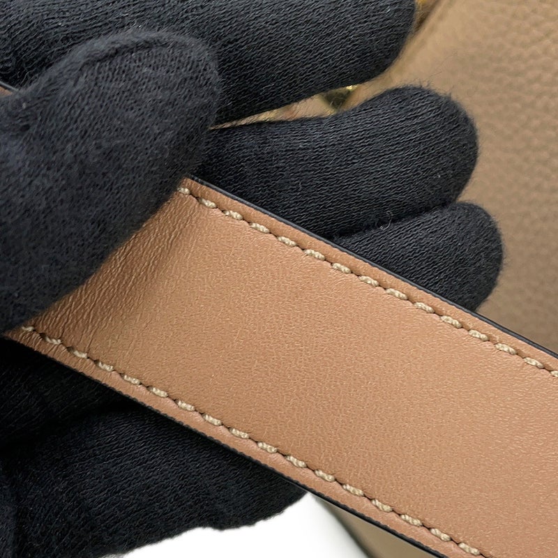 ロエベ ハンドバッグ ハンモックバッグ コンパクト ソフトグレインカーフレザー A538H13X03 LOEWE 2way ベージュ
