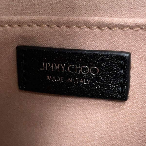 ジミーチュウ ハンドバッグ バー ホーボー スモール レザー フェイクパール BARHOBOSQXB JIMMY CHOO 黒