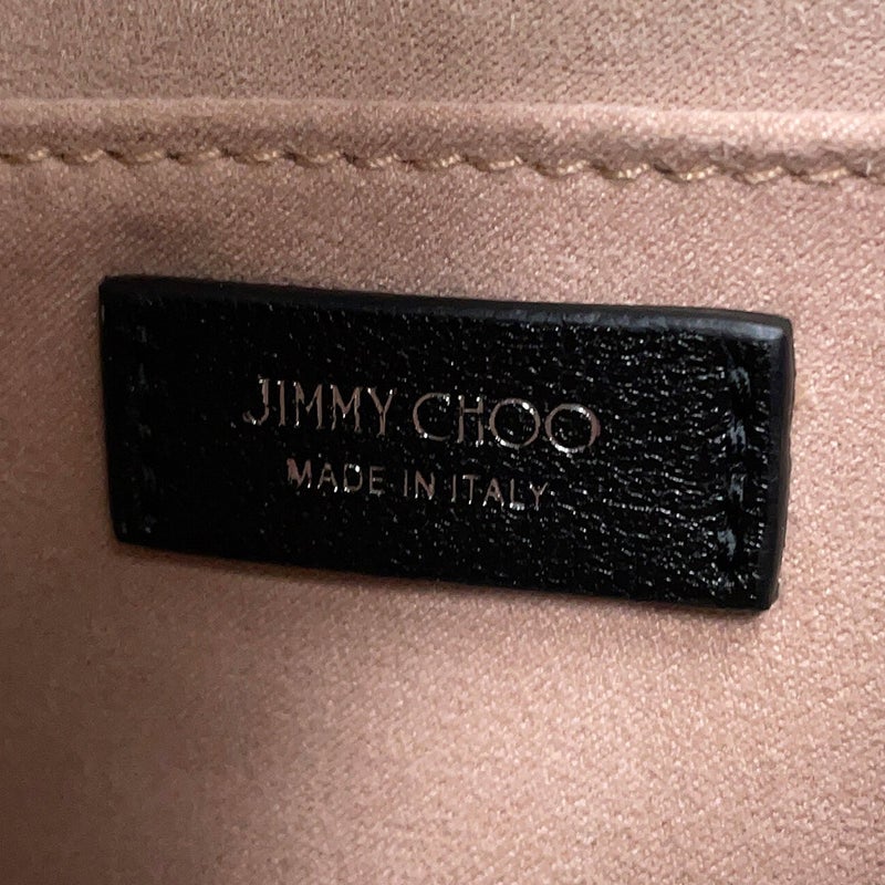 ジミーチュウ ハンドバッグ バー ホーボー スモール レザー フェイクパール BARHOBOSQXB JIMMY CHOO 黒