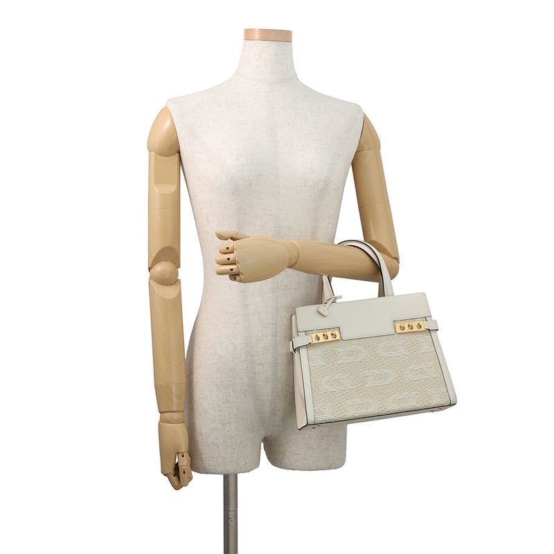 デルヴォ― ハンドバッグ タンペート クラッシュ PM イリュージョン AA0636BSG0AEBDO Delvaux 2way デルボー 白