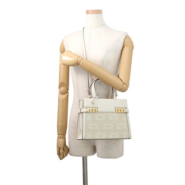 デルヴォ― ハンドバッグ タンペート クラッシュ PM イリュージョン AA0636BSG0AEBDO Delvaux 2way デルボー 白