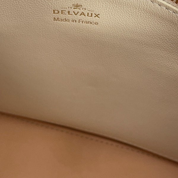 デルヴォ― ハンドバッグ タンペート クラッシュ PM イリュージョン AA0636BSG0AEBDO Delvaux 2way デルボー 白