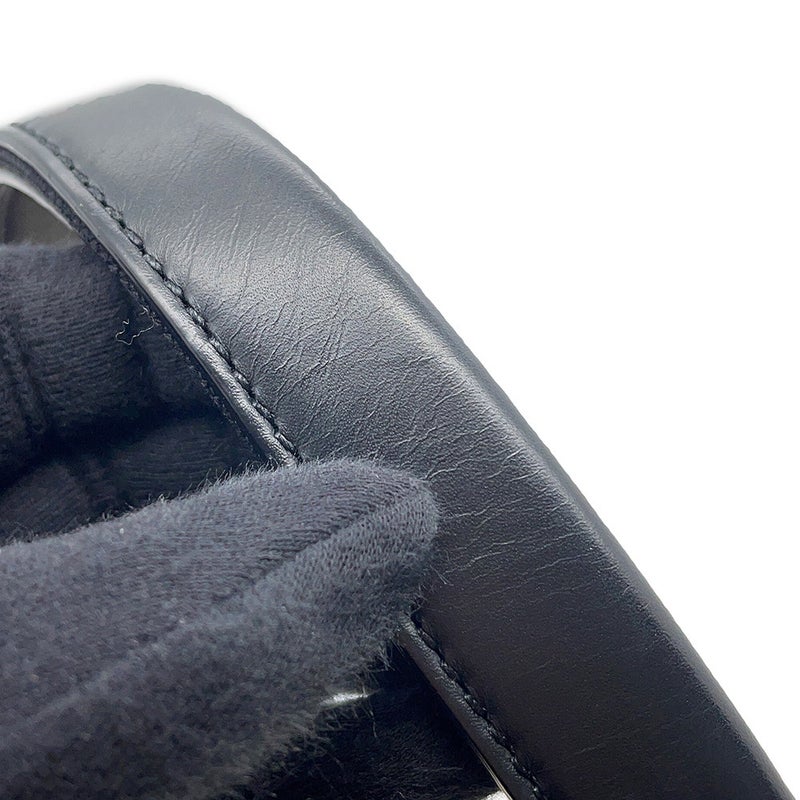 バレンシアガ トートバッグ ネイビーカバス S ポーチ付 339933 BALENCIAGA 黒 白