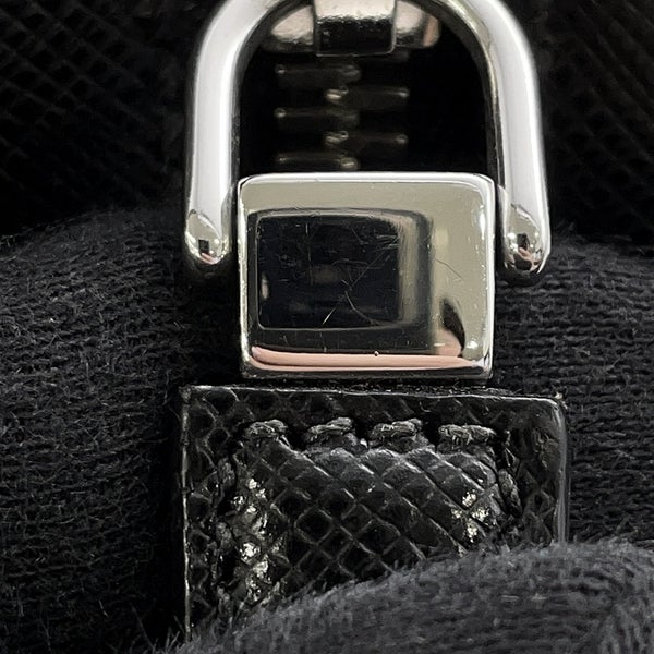 プラダ ブリーフケース サフィアーノ トライアングルロゴ 2VE028 PRADA ２wayショルダー メンズ 黒
