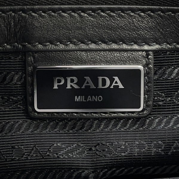 プラダ ブリーフケース サフィアーノ トライアングルロゴ 2VE028 PRADA ２wayショルダー メンズ 黒