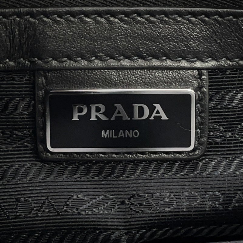 プラダ ブリーフケース サフィアーノ トライアングルロゴ 2VE028 PRADA ２wayショルダー メンズ 黒
