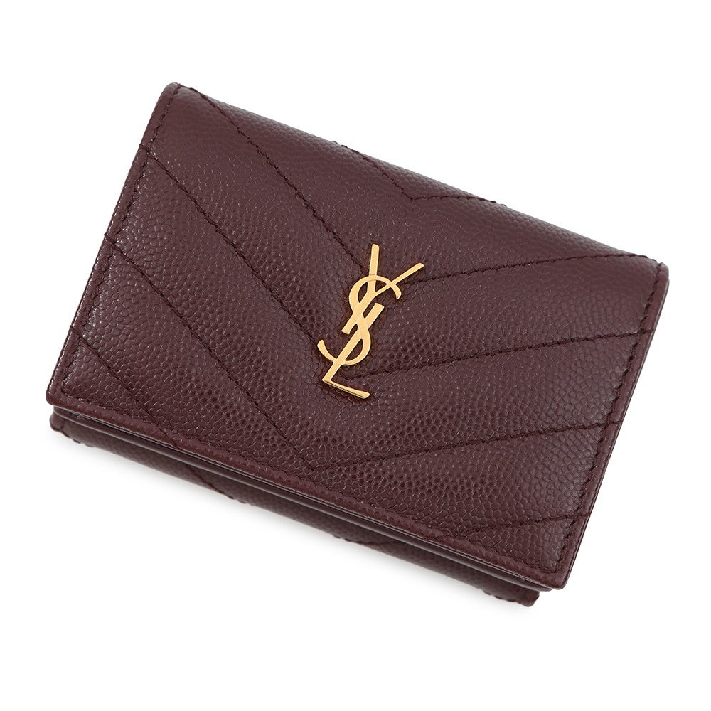 SAINT LAURENT オリガミタイニー三つ折り財布 即購入可能！ サンローランパリ 三つ折り財布 モノグラム オリガミ タイニー
