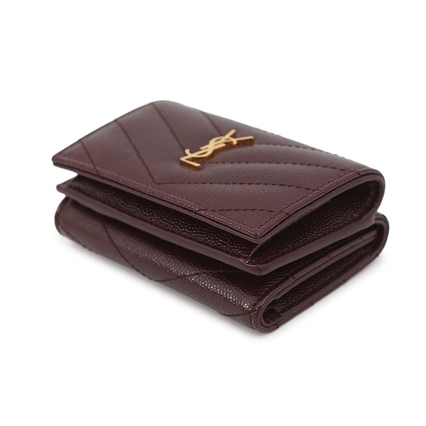 サンローランパリ 三つ折り財布 モノグラム オリガミ タイニーウォレット レザー 668274 SAINT LAURENT PARIS 財布