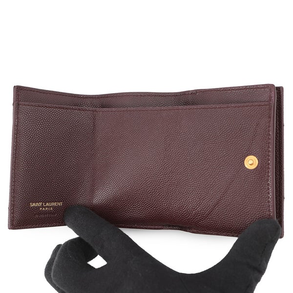 サンローランパリ 三つ折り財布 モノグラム オリガミ タイニーウォレット レザー 668274 SAINT LAURENT PARIS 財布