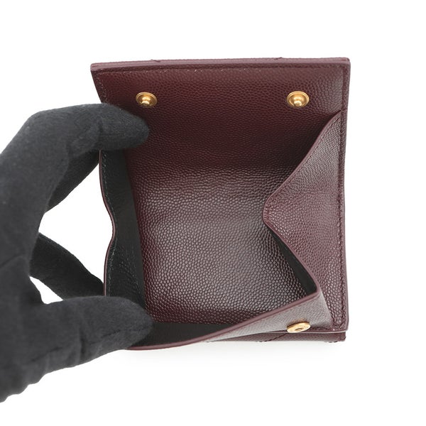 サンローランパリ 三つ折り財布 モノグラム オリガミ タイニーウォレット レザー 668274 SAINT LAURENT PARIS 財布