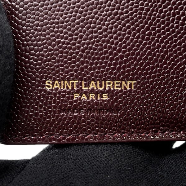 サンローランパリ 三つ折り財布 モノグラム オリガミ タイニーウォレット レザー 668274 SAINT LAURENT PARIS 財布