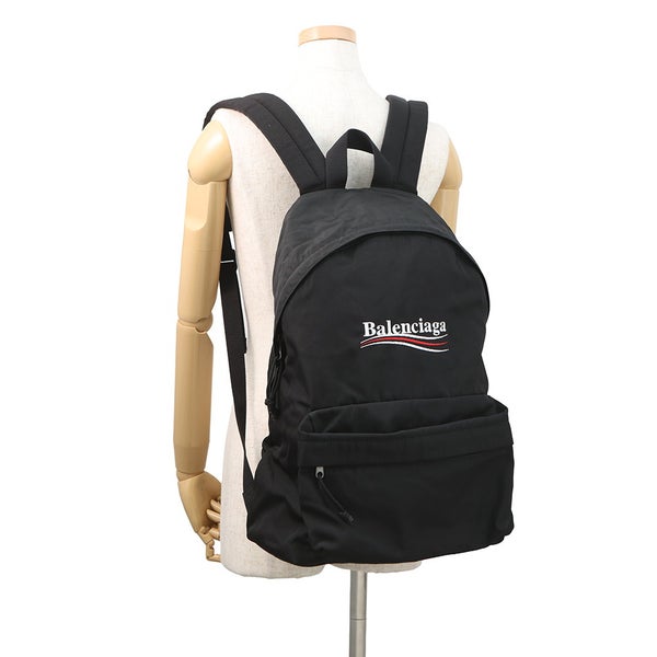 バレンシアガ リュック ロゴ ナイロン 503221 BALENCIAGA リュックサック メンズ 黒