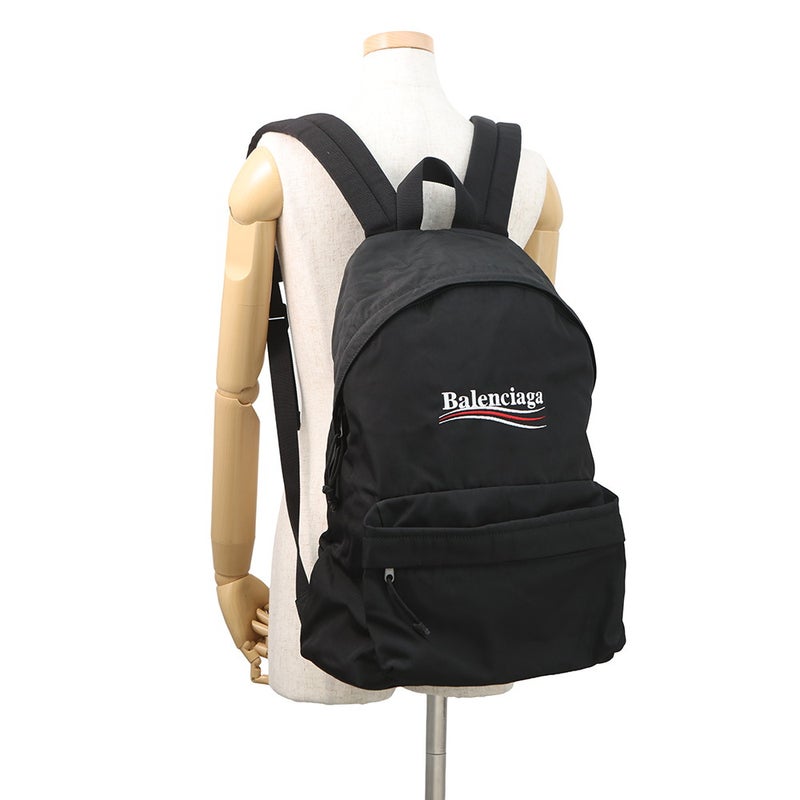 バレンシアガ リュック ロゴ ナイロン 503221 BALENCIAGA リュックサック メンズ 黒