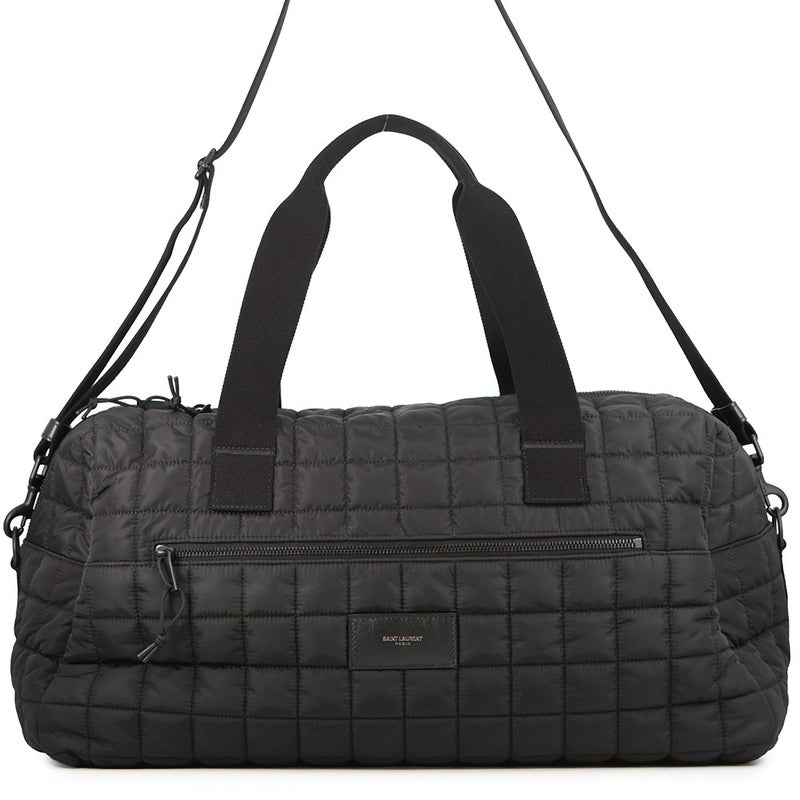 サンローラン ボストンバッグ ヌックスダッフル キルティング ナイロン 594400 SAINT LAURENT PARIS 2way 黒
