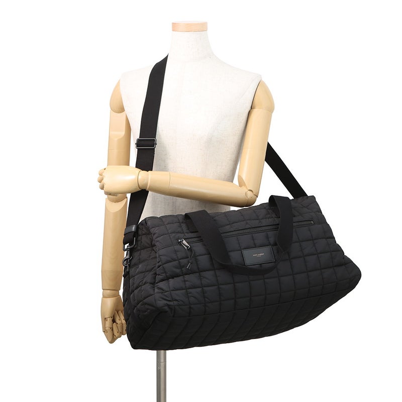 サンローラン ボストンバッグ ヌックスダッフル キルティング ナイロン 594400 SAINT LAURENT PARIS 2way 黒