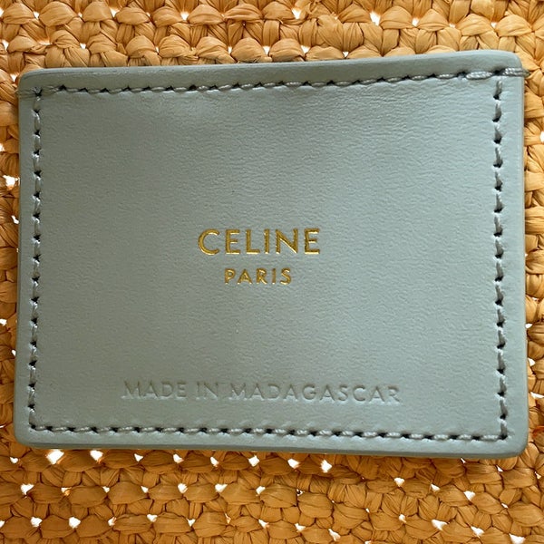 セリーヌ ハンドバッグ トリオンフ ナノ サプル クラシック パニエ ラフィア 10M582DZ2 CELINE 2way かごバッグ