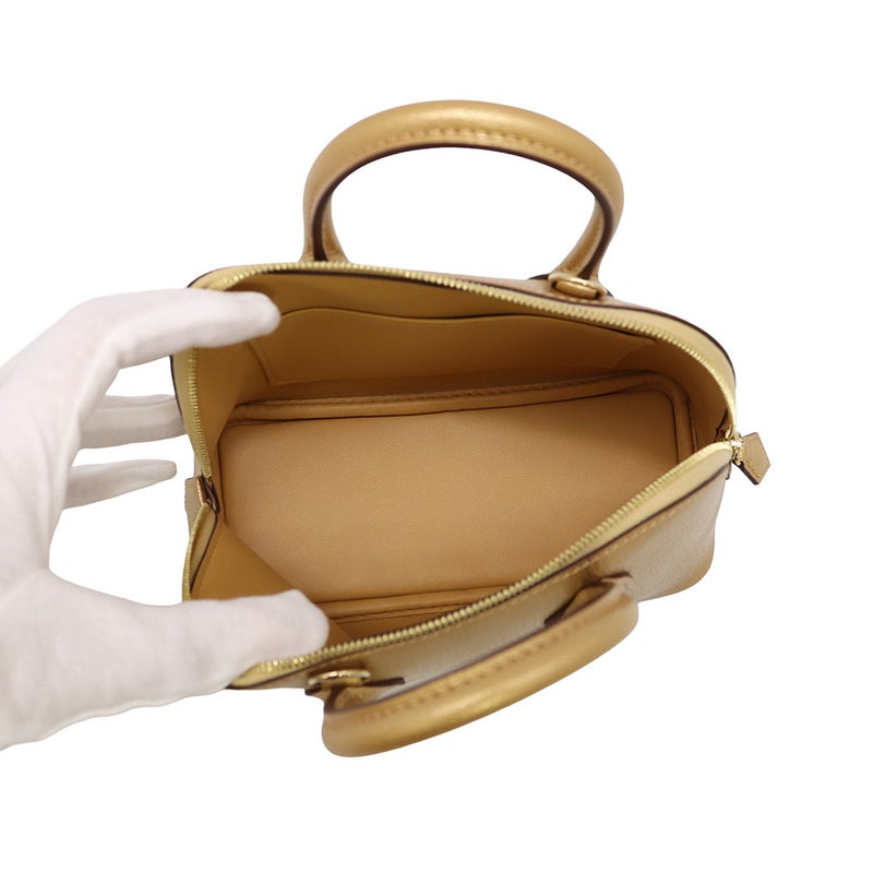 エルメス ボリード1923 ミニ ドレ/ゴールド金具 シェブルシャムキラ K刻印 HERMES ２wayショルダー