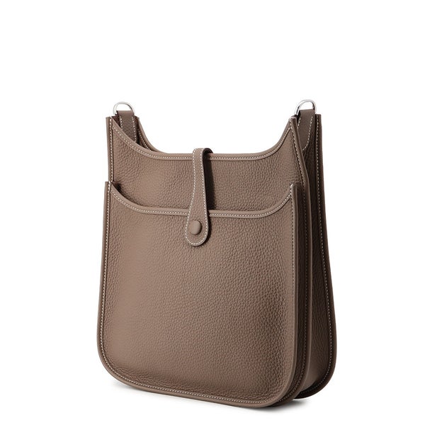 エルメス ショルダーバッグ エブリン3 PM エトゥープ/シルバー金具 トリヨンクレマンス W刻印 HERMES Evelyne