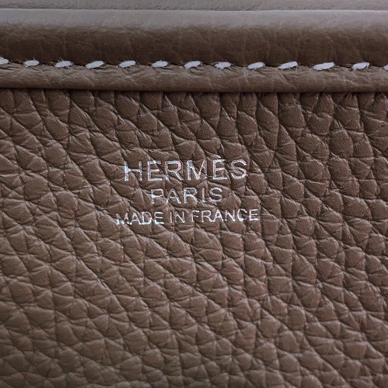 エルメス ショルダーバッグ エブリン3 PM エトゥープ/シルバー金具 トリヨンクレマンス W刻印 HERMES Evelyne