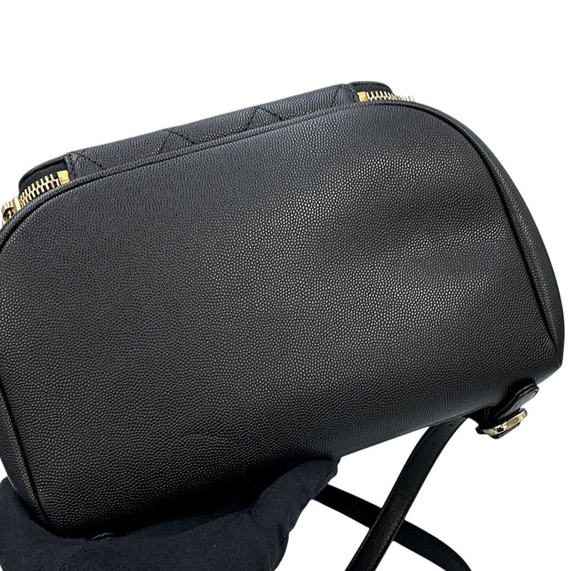 シャネル リュック マトラッセ ココマーク バックパック キャビアスキン A93748 CHANEL バッグ リュックサック 黒