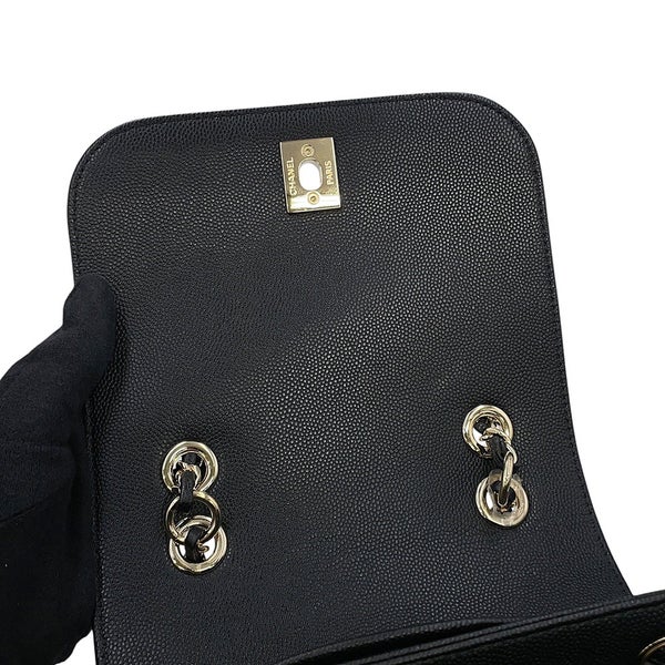シャネル リュック マトラッセ ココマーク バックパック キャビアスキン A93748 CHANEL バッグ リュックサック 黒