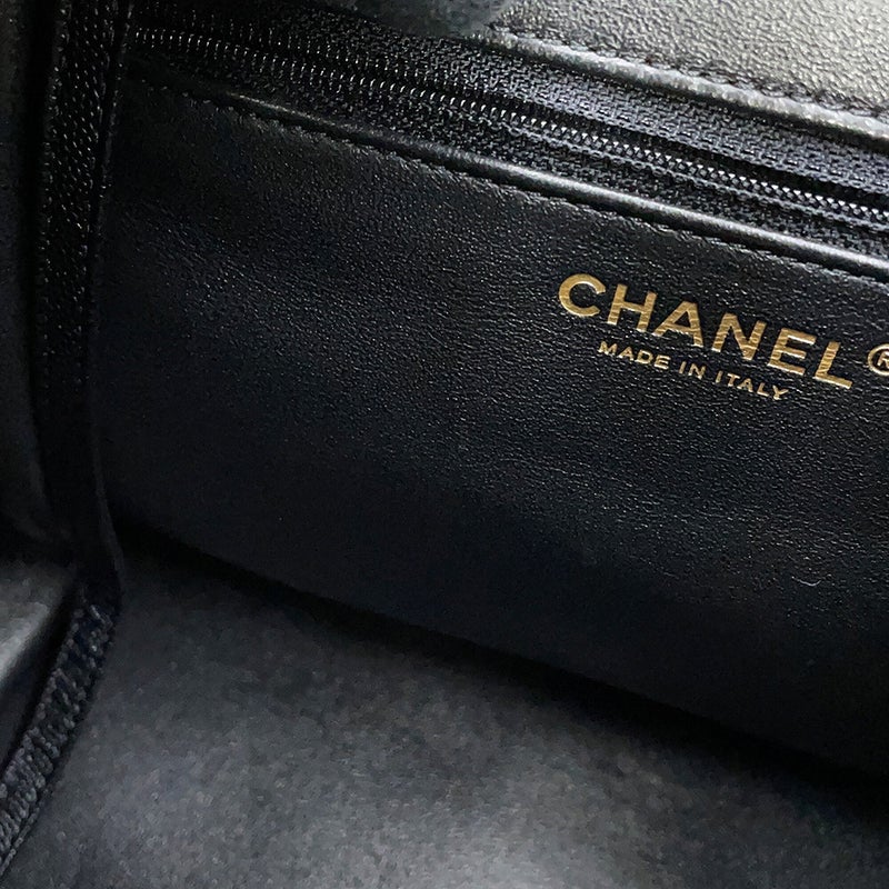 シャネル リュック マトラッセ ココマーク バックパック キャビアスキン A93748 CHANEL バッグ リュックサック 黒