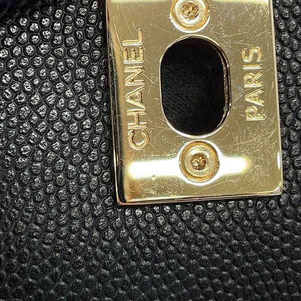 シャネル リュック マトラッセ ココマーク バックパック キャビアスキン A93748 CHANEL バッグ リュックサック 黒