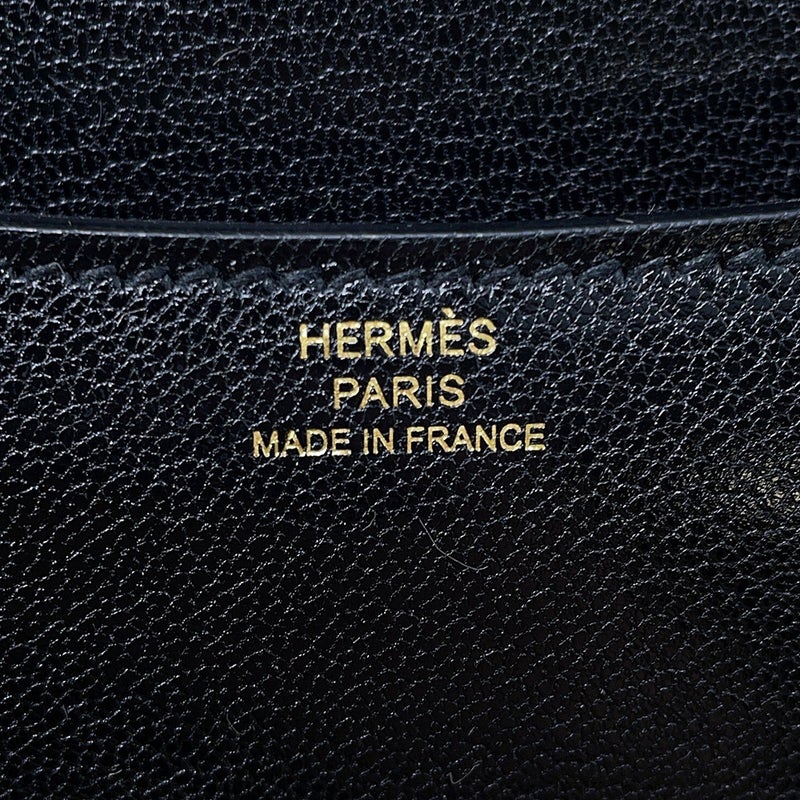 エルメス ショルダーバッグ ミニ コンスタンス3 ミロワール ブラック/ゴールド金具 シェブルミゾル G刻印 HERMES Constance 黒