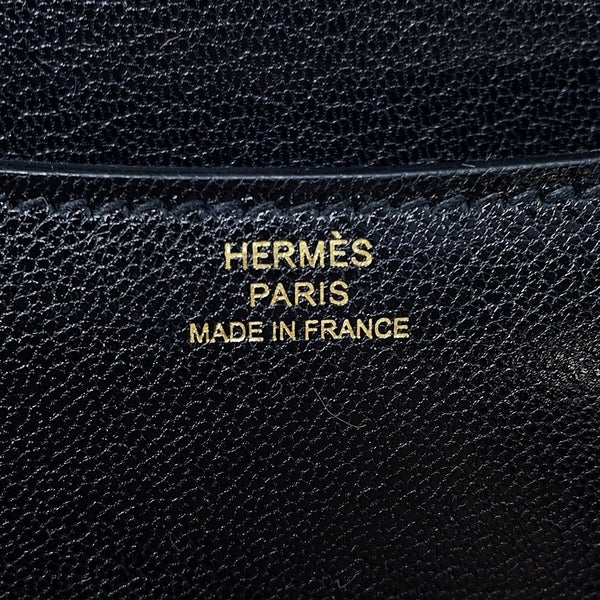 エルメス ショルダーバッグ ミニ コンスタンス3 ミロワール ブラック/ゴールド金具 シェブルミゾル G刻印 HERMES Constance 黒