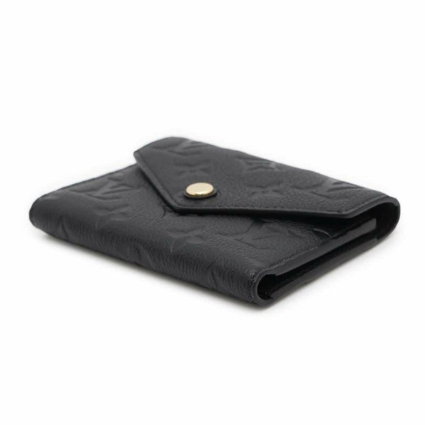 ルイヴィトン 三つ折り財布 モノグラム・アンプラント ポルトフォイユ・ヴィクトリーヌ M64060 ヴィトン ブラック 黒