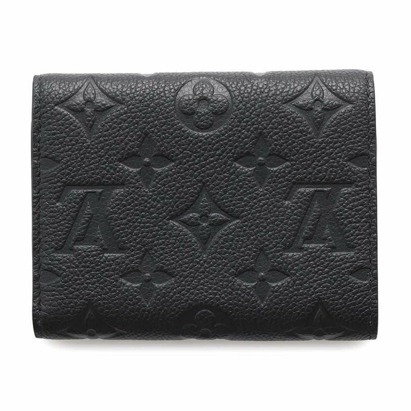 ルイヴィトン 三つ折り財布 モノグラム・アンプラント ポルトフォイユ・ヴィクトリーヌ M64060 ヴィトン ブラック 黒