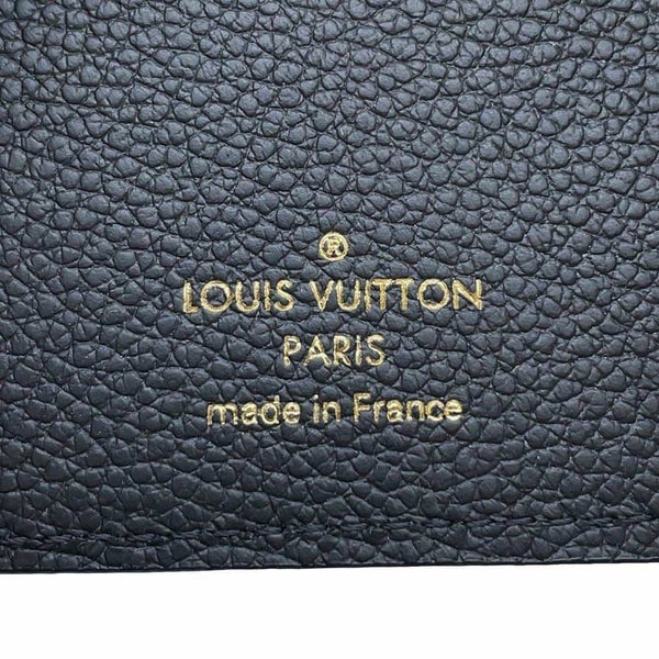ルイヴィトン 三つ折り財布 モノグラム・アンプラント ポルトフォイユ・ヴィクトリーヌ M64060 ヴィトン ブラック 黒