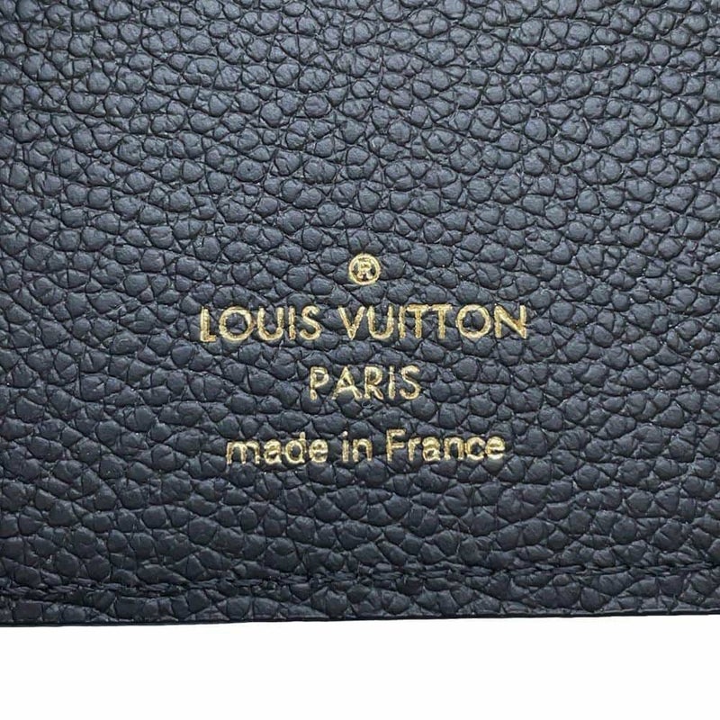 ルイヴィトン 三つ折り財布 モノグラム・アンプラント ポルトフォイユ・ヴィクトリーヌ M64060 ヴィトン ブラック 黒
