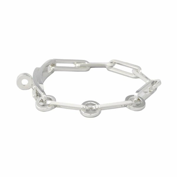 エルメス ブレスレット ケリー シェーヌ シンプルトゥール チェーン SV925シルバー サイズ17 HERMES ジュエリー