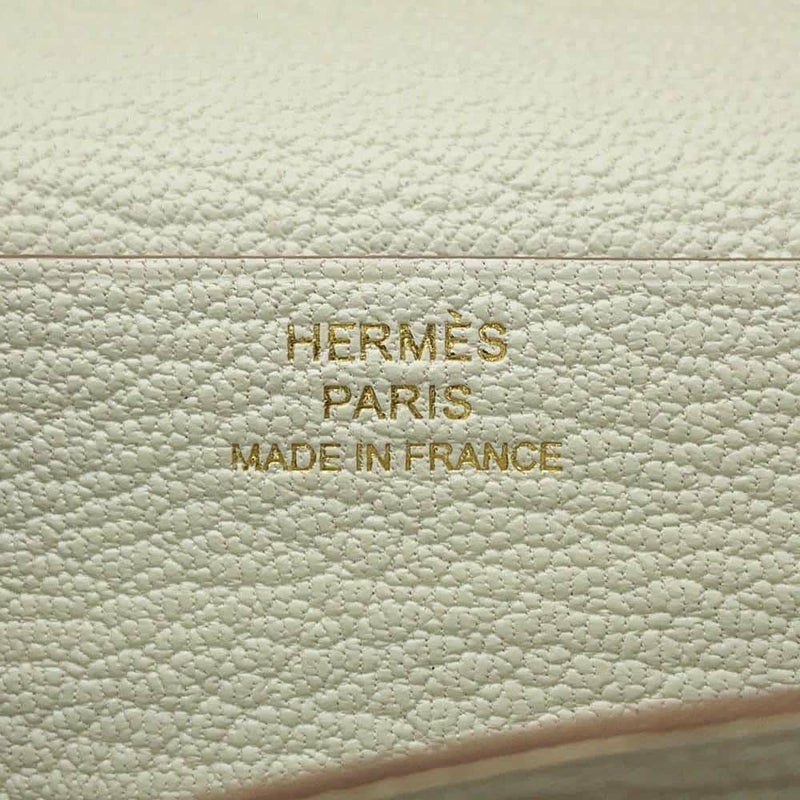 エルメス 長財布 ベアンスフレ マッシュルーム/ゴールド金具 シェブルミゾル B刻印 財布 シェーブル