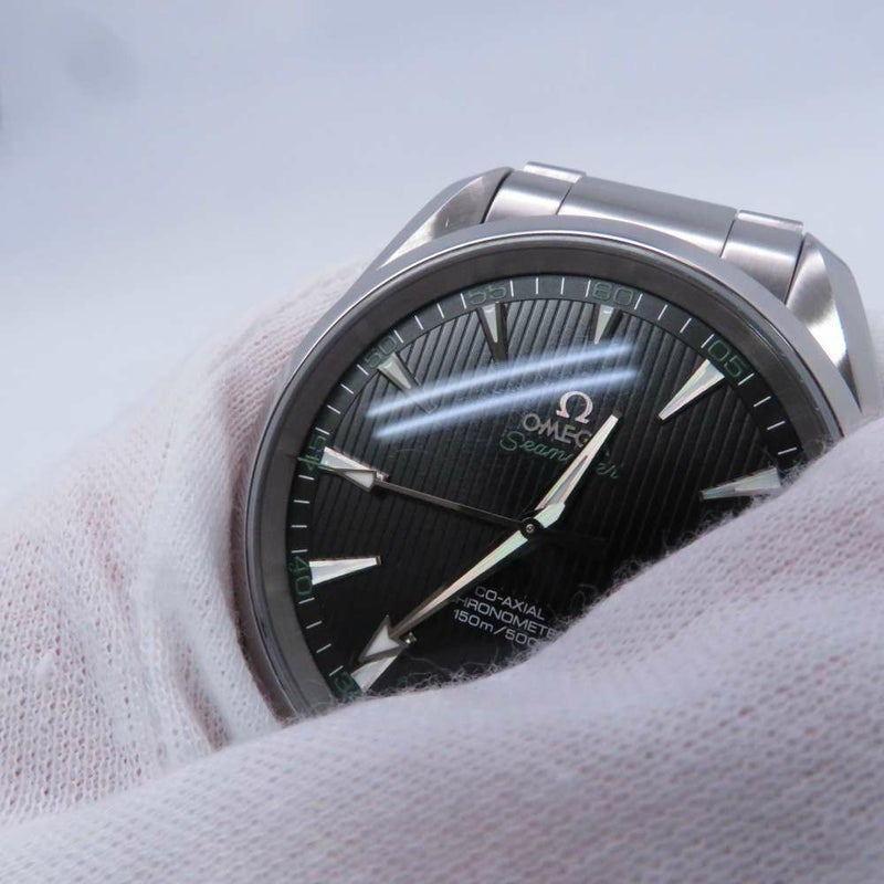 オメガ シーマスター アクアテラ 220.10.41.21.01.001 OMEGA 腕時計 黒文字盤 チークコンセプト