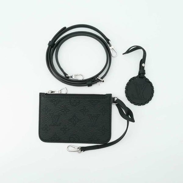 ルイヴィトン ハンドバッグ モノグラム・マヒナ ブロッサムPM M21848 LOUIS VUITTON 2way 黒 ブラック