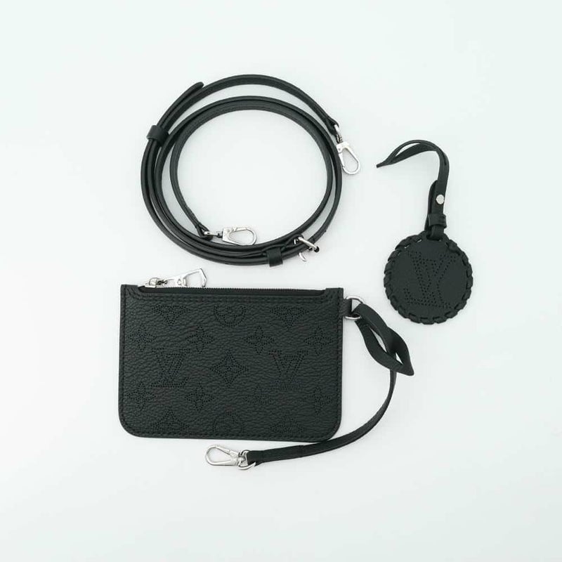 ルイヴィトン ハンドバッグ モノグラム・マヒナ ブロッサムPM M21848 LOUIS VUITTON 2way 黒 ブラック