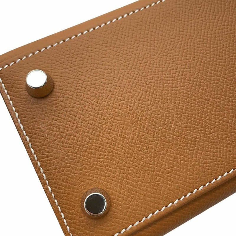 エルメス ハンドバッグ ケリー25 外縫い ゴールド/シルバー金具 エプソン B刻印 2wayショルダー