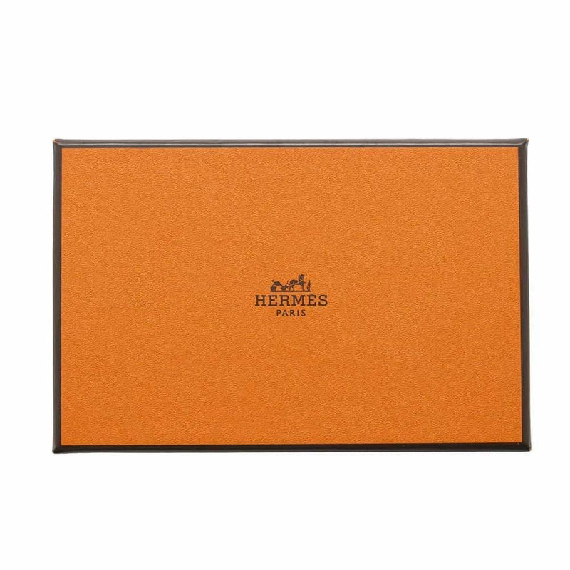 エルメス コインケース カルヴィ デュオ ローズサクラ/シルバー金具 シェブルミゾル W刻印 財布 シェーブル