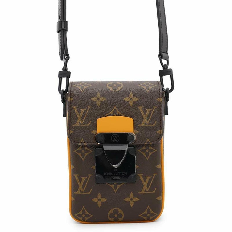 ルイヴィトン ショルダーバッグ モノグラム・マカサー Sロック ヴェルティカル・ウエアラブル ウォレット M82535