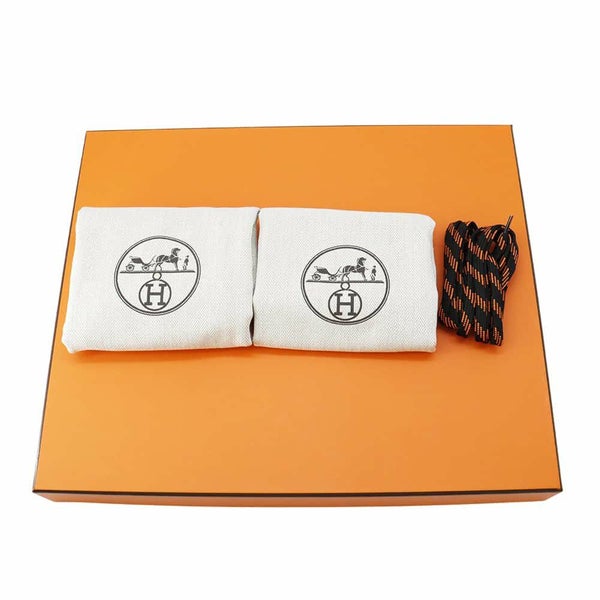 エルメス ショートブーツ フレッシュ オールレザー メンズサイズ42 HERMES 靴 黒