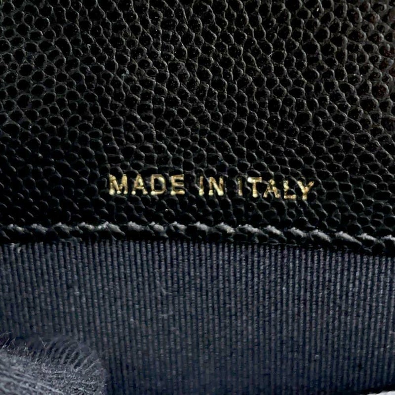 シャネル チェーンウォレット ココマーク マトラッセ フォンケース キャビアスキン AP3876 CHANEL 黒